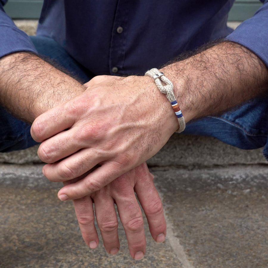 Adjustable Hemp Rope Bracelet for Men · ARTHUS Sky & Earth