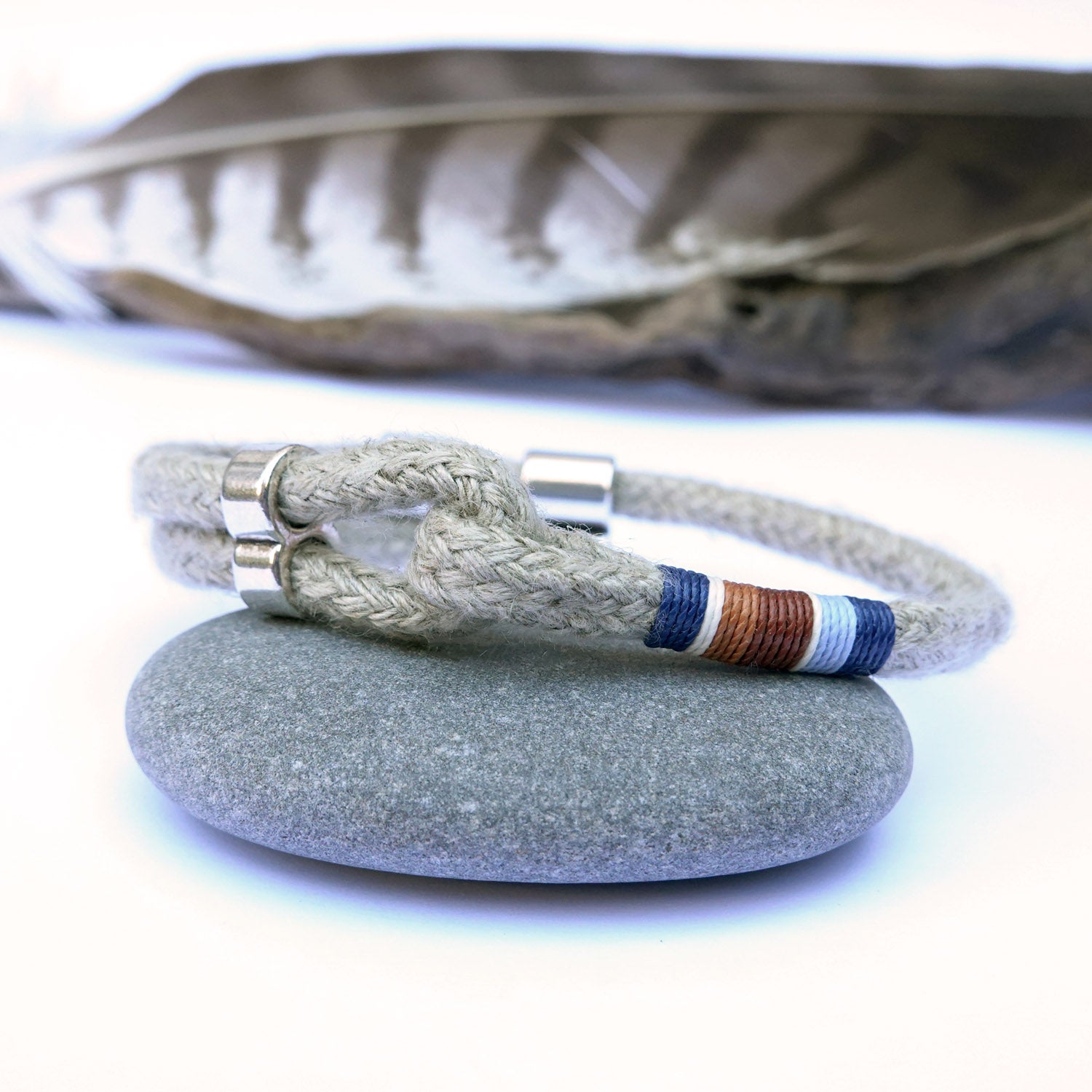 Adjustable Hemp Rope Bracelet for Men · ARTHUS Sky & Earth