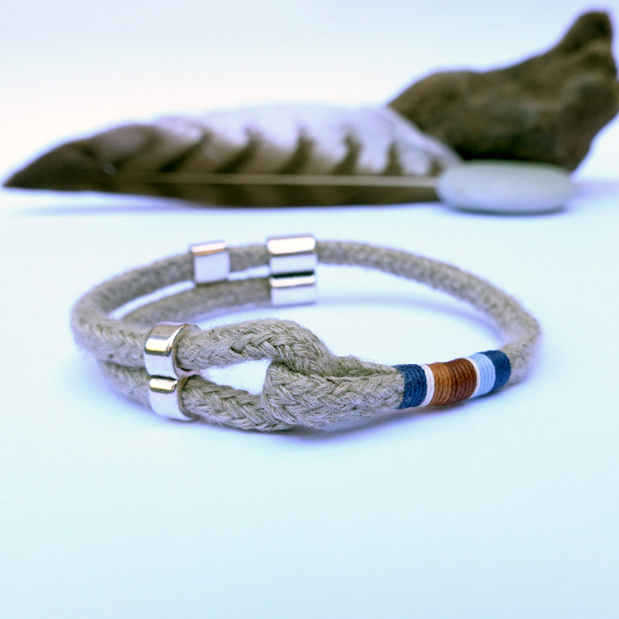 Adjustable Hemp Rope Bracelet for Men · ARTHUS Sky & Earth