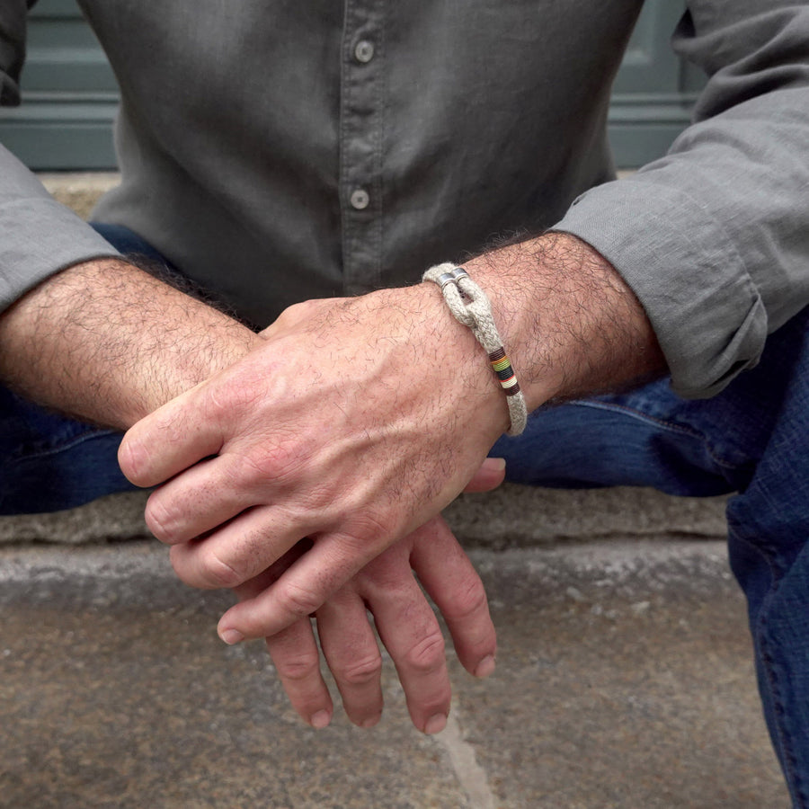 Adjustable Hemp Rope Bracelet for Men · ARTHUS · Forest