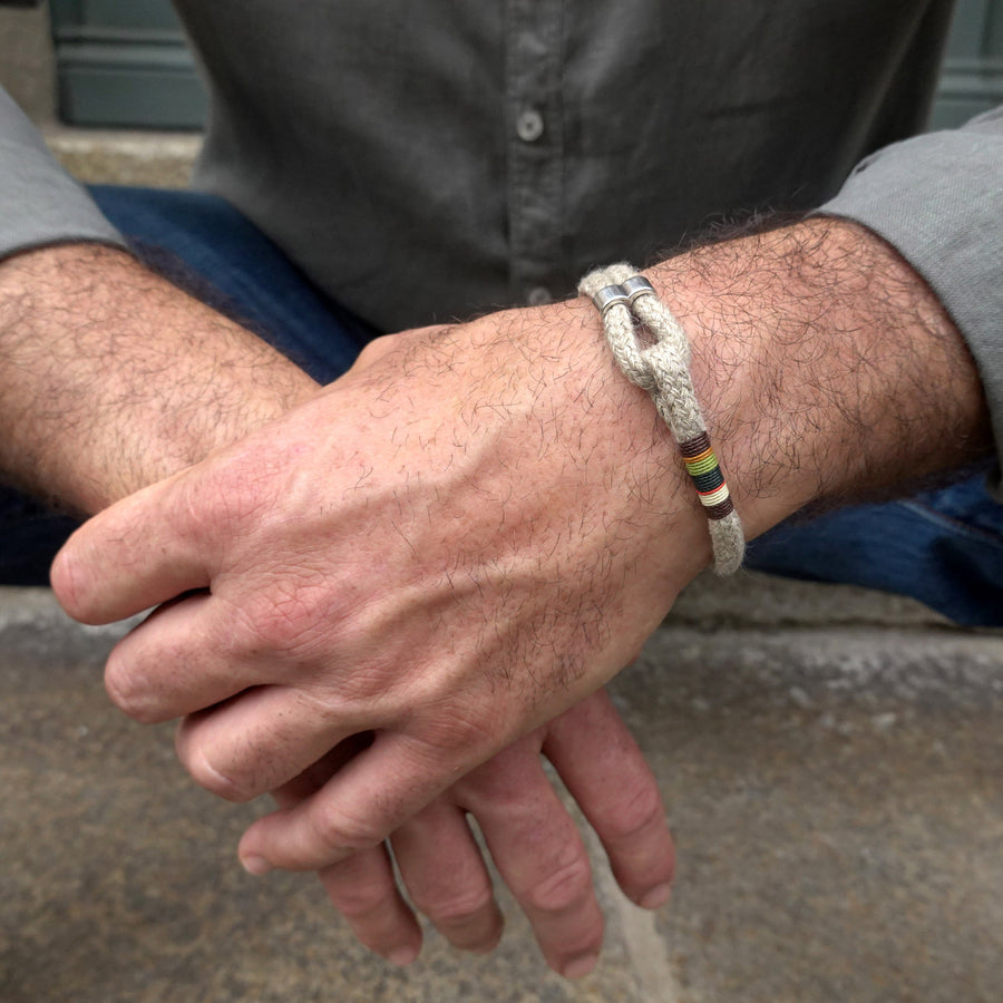 Adjustable Hemp Rope Bracelet for Men · ARTHUS · Forest