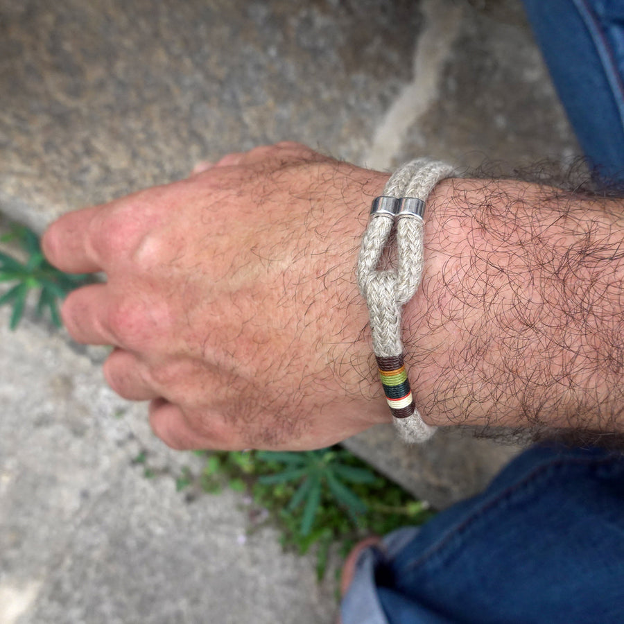 Adjustable Hemp Rope Bracelet for Men · ARTHUS · Forest