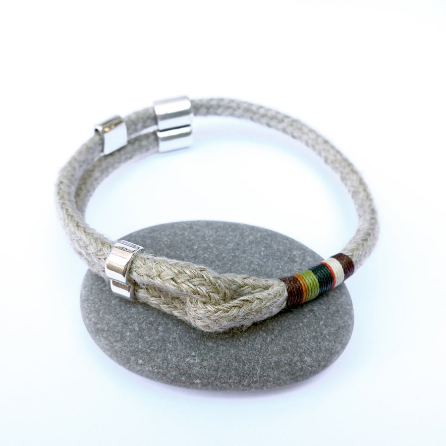 Adjustable Hemp Rope Bracelet for Men · ARTHUS · Forest