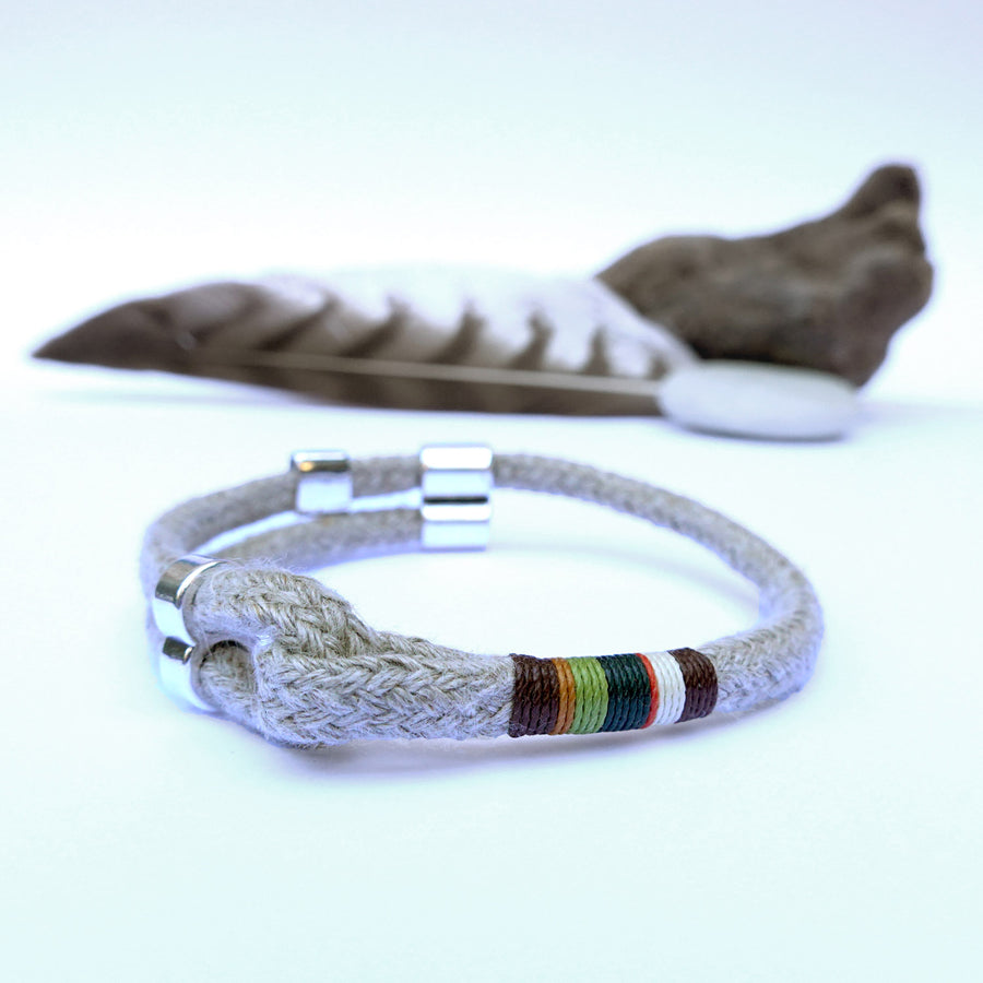 Adjustable Hemp Rope Bracelet for Men · ARTHUS · Forest