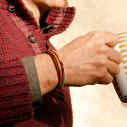 Men’s Leather & Wool Double Wrap Bracelet · Artisan Jewelry · MAGELLAN Canopy