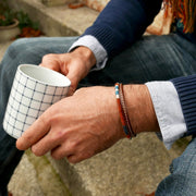 Men’s Leather & Wool Double Wrap Bracelet · Artisan Jewelry · MAGELLAN Cargo