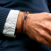 Men’s Leather & Wool Double Wrap Bracelet · Artisan Jewelry · MAGELLAN Pulse