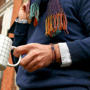 Men’s Leather & Wool Double Wrap Bracelet · Artisan Jewelry · MAGELLAN Pulse