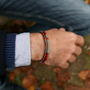 Men’s Leather & Wool Double Wrap Bracelet · Artisan Jewelry · MAGELLAN Native