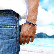 Men’s Leather & Wool Double Wrap Bracelet · Artisan Jewelry · MAGELLAN Atlantic