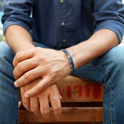 Men’s Leather & Wool Double Wrap Bracelet · Artisan Jewelry · MAGELLAN Mediterranean