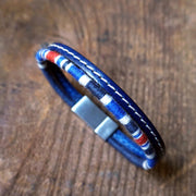 Men’s Leather & Wool Double Wrap Bracelet · Artisan Jewelry · MAGELLAN Atlantic